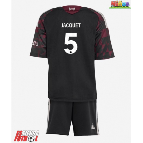 Liverpool Jeremy Jacquet #5 Tercera Equipación Niños 2026-27 Manga Corta (+ Pantalones cortos)